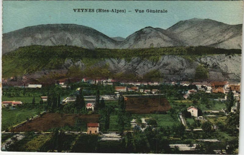 Carte postale ancienne Veynes Vue Generale à Veynes