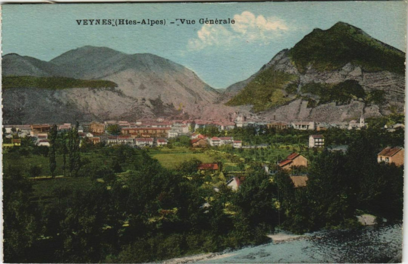 Carte postale ancienne Veynes Vue Generale à Veynes