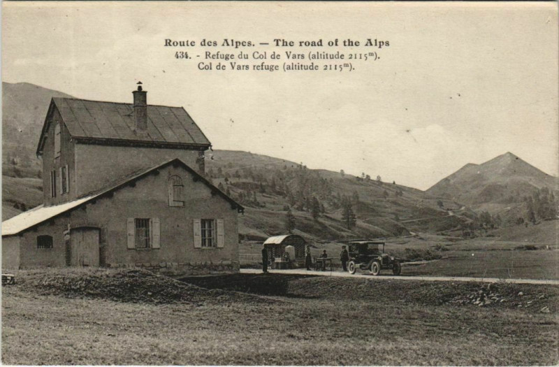 Carte postale ancienne Refuge du Col de Vars à Vars