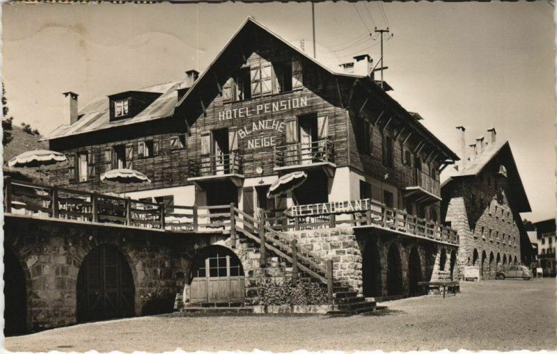 Carte postale ancienne Valberg Hotel-Pension Blanche-Neige