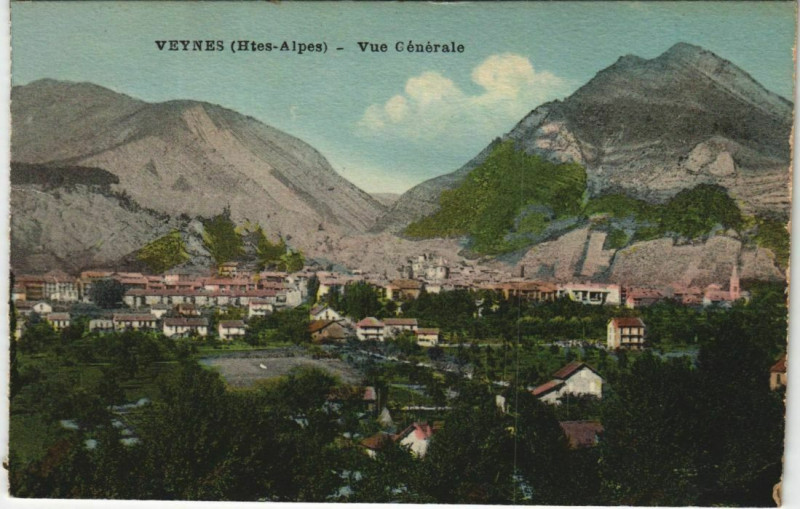 Carte postale ancienne Veynes Vue Generale à Veynes