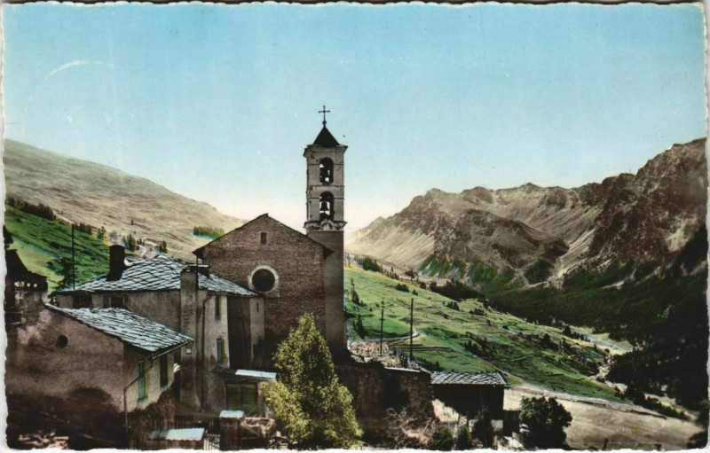 Carte postale ancienne Saint-Veran L'Eglise