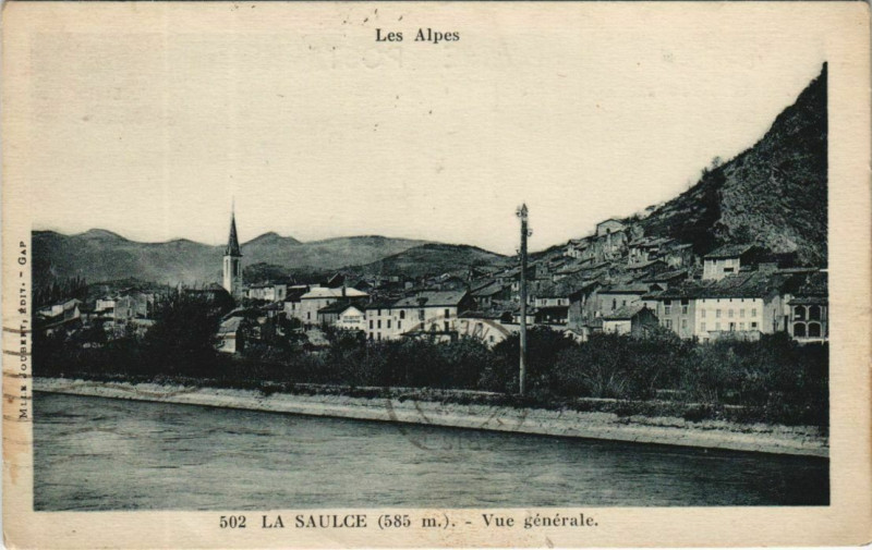 Carte postale ancienne La Saulce Vue Generale à La Saulce