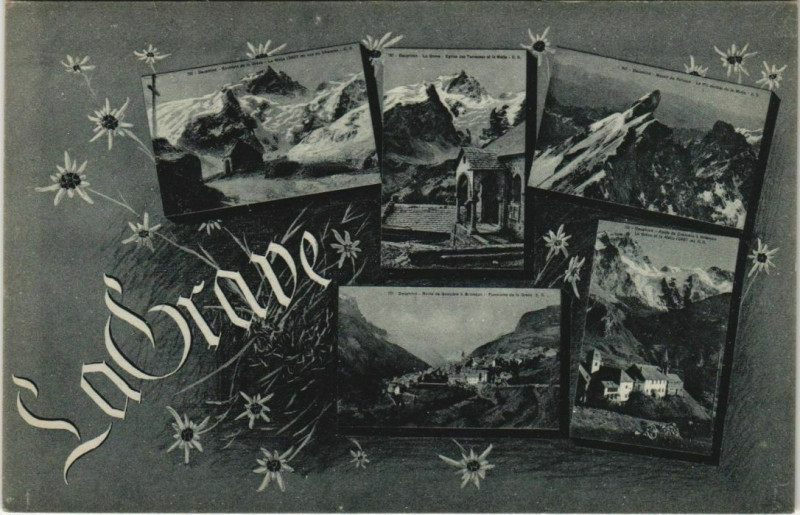 Carte postale ancienne La Grave Scenes - Views à La Grave