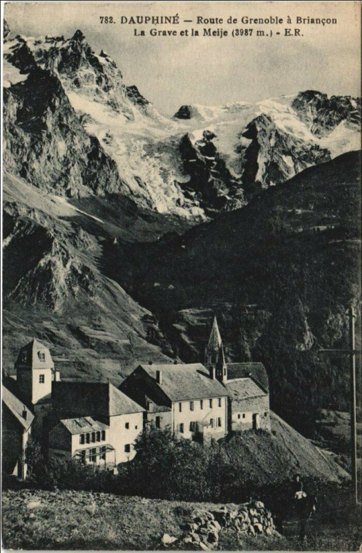 Carte postale ancienne La Grave et la Meije à La Grave