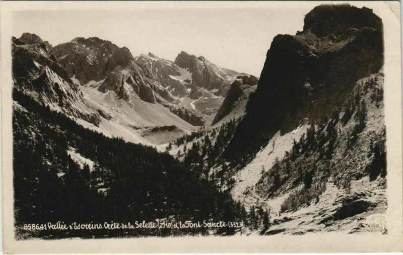 Carte postale ancienne Vallee d'Escreins