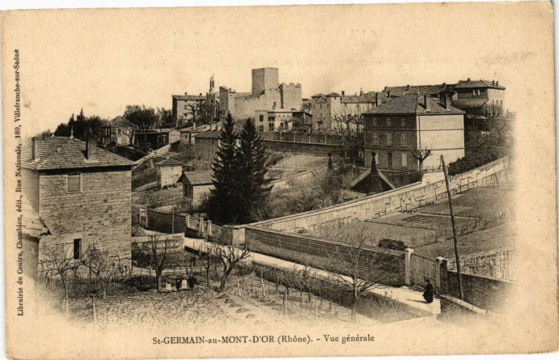 Carte postale ancienne Saint-Germain au Mont-d'Or-Vue générale