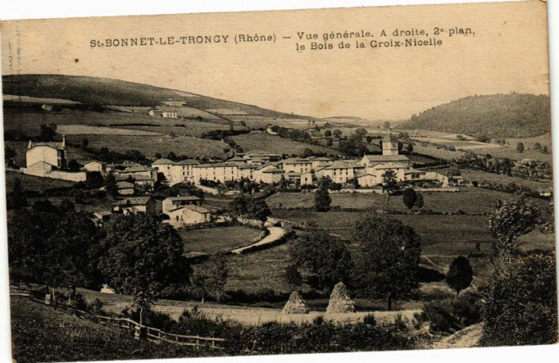 Carte postale ancienne Saint-Bonnet-le-Troncy-Vue générale