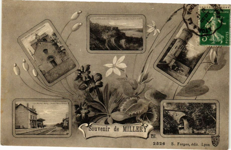Carte postale ancienne Souvenir de Millery à Millery