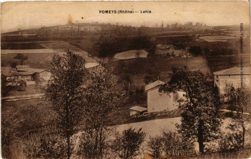 Carte postale ancienne Pomeys-Lahie à Meys