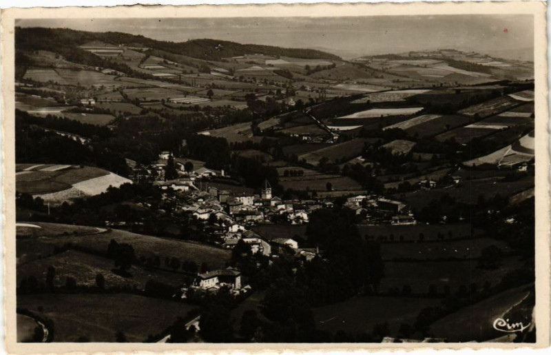 Carte postale ancienne Ouroux-Centre de Villegiature-Vue générale
