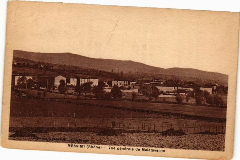 Carte postale ancienne Messimy-Vue générale de Malataverne à Messimy
