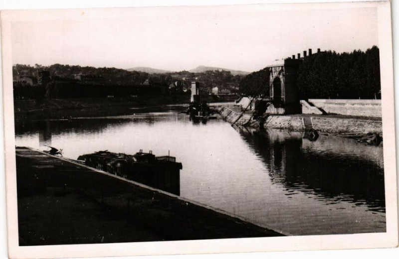 Carte postale ancienne Lyon-Pont Mouton à Lyon