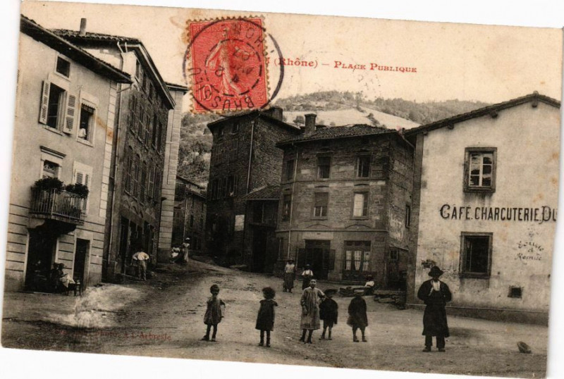 Carte postale ancienne Lyon-Place Publique à Lyon