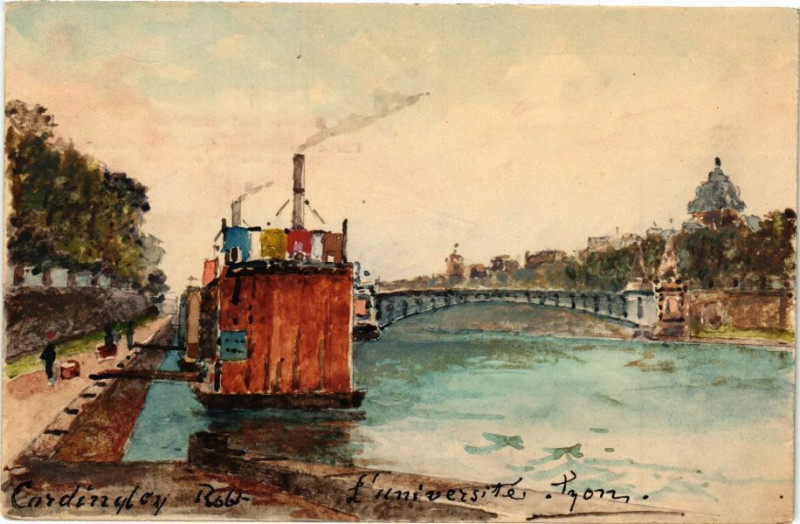 Carte postale ancienne Lyon à Lyon