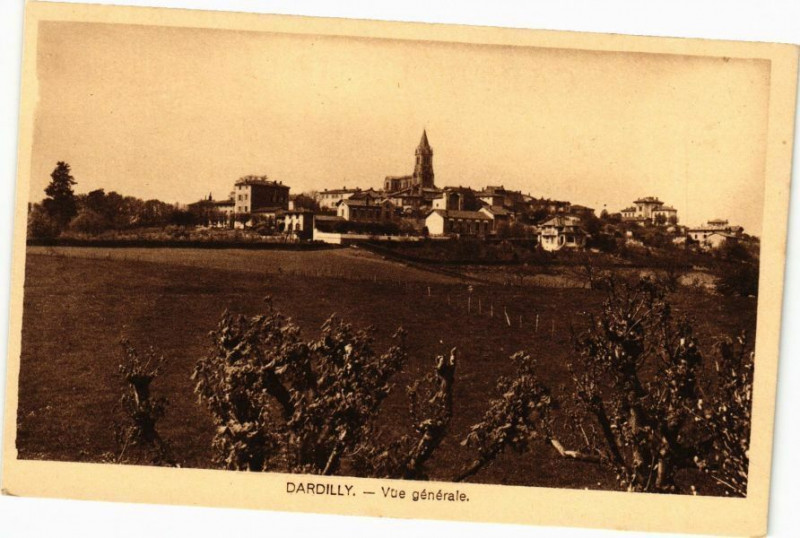 Carte postale ancienne Dardilly-Vue générale à Dardilly