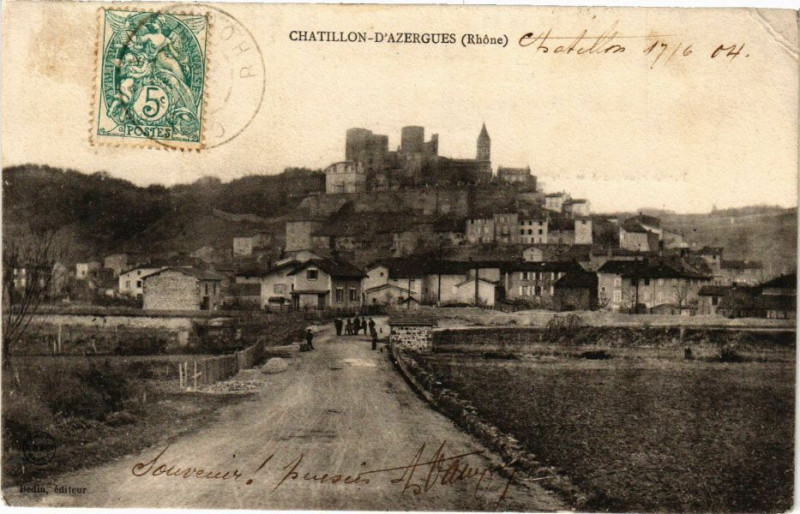 Carte postale ancienne Chatillon d'Azergues