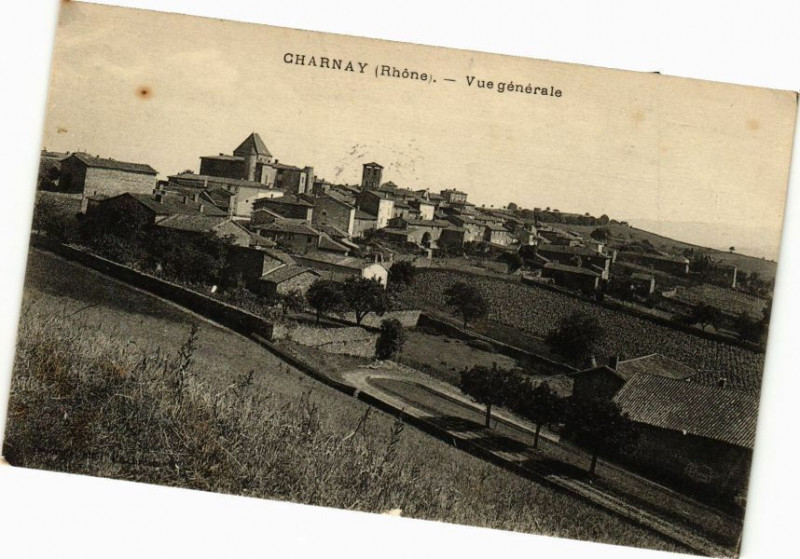 Carte postale ancienne Charnay-Vue générale à Charnay