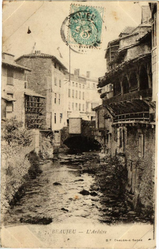 Carte postale ancienne Beaujeu-L'Ardiere à Beaujeu