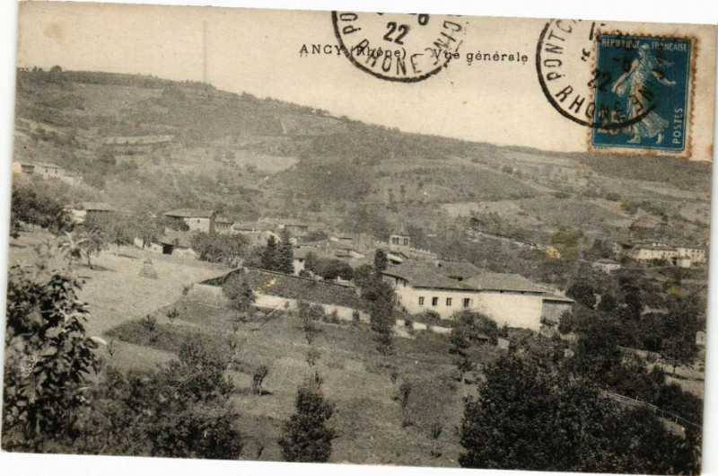 Carte postale ancienne Ancy-Vue générale à Ancy