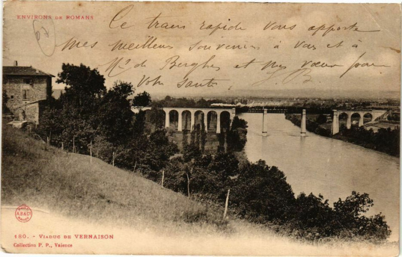 Carte postale ancienne Viaduc de Vernaison à Vernaison