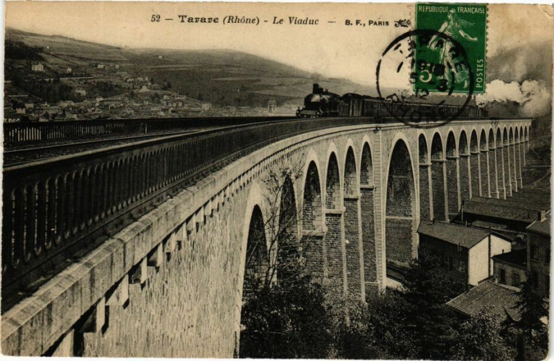 Carte postale ancienne Tarare-Le Viaduc à Tarare