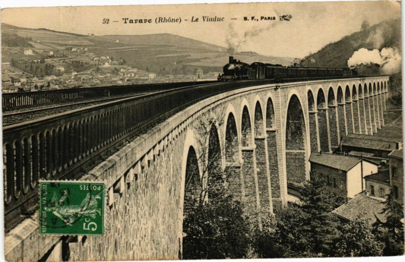 Carte postale ancienne Tarare-Le Viaduc à Tarare