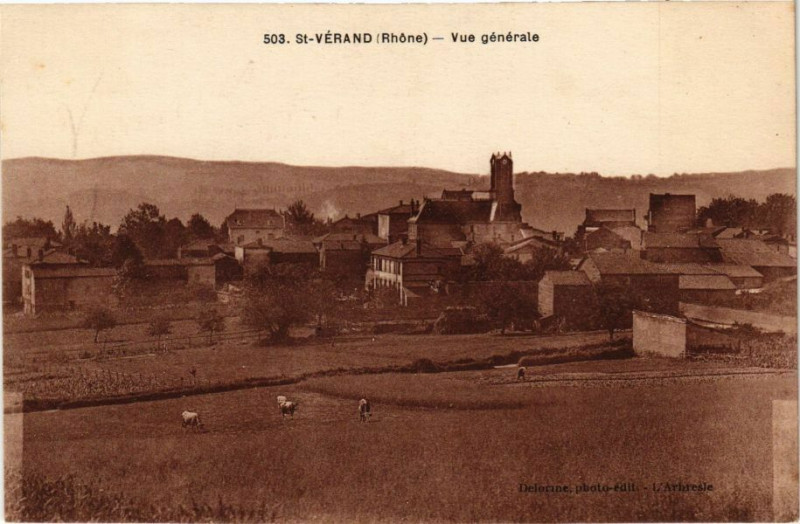 Carte postale ancienne Saint-Verand-Vue générale