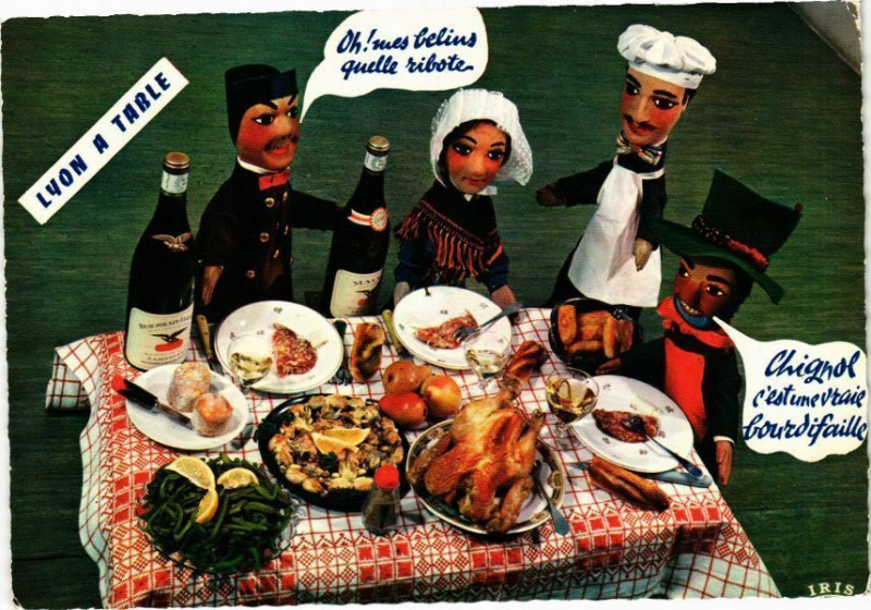 Carte postale ancienne Saucisson de Lyon à Lyon