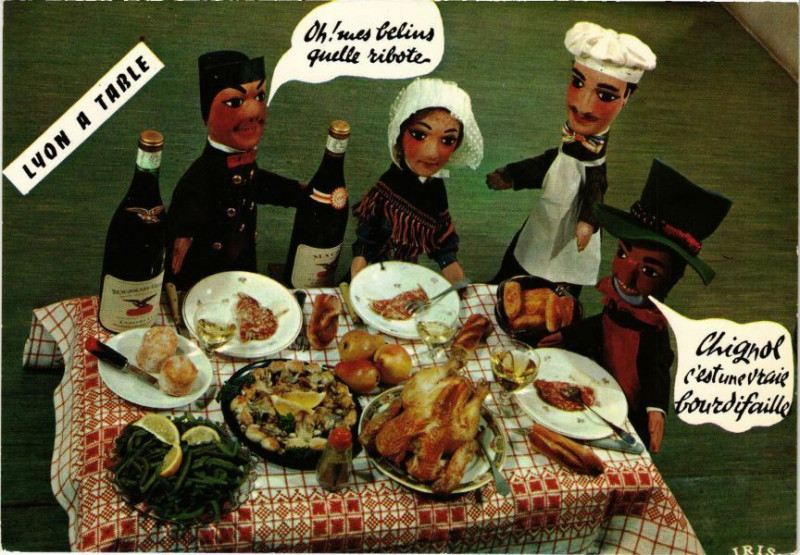 Carte postale ancienne Saucisson de Lyon à Lyon