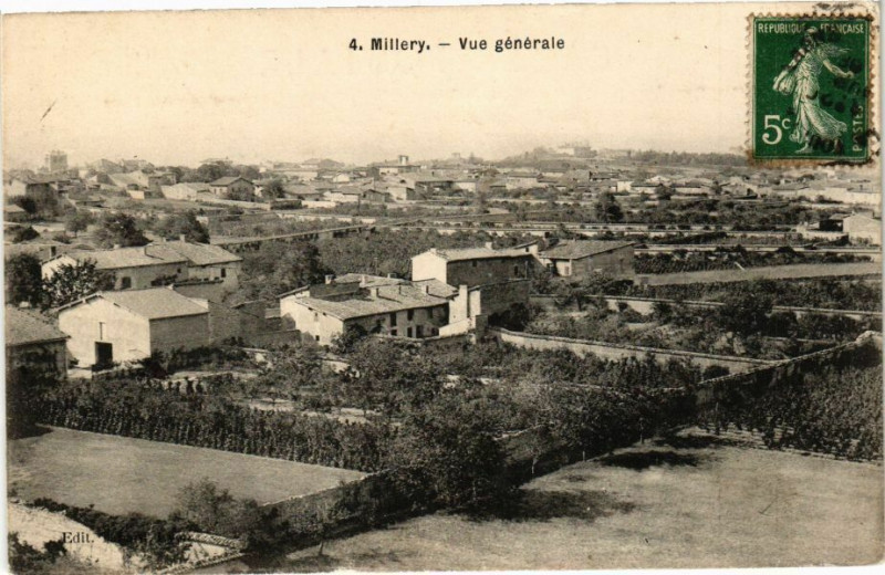 Carte postale ancienne Millery-Vue générale à Millery