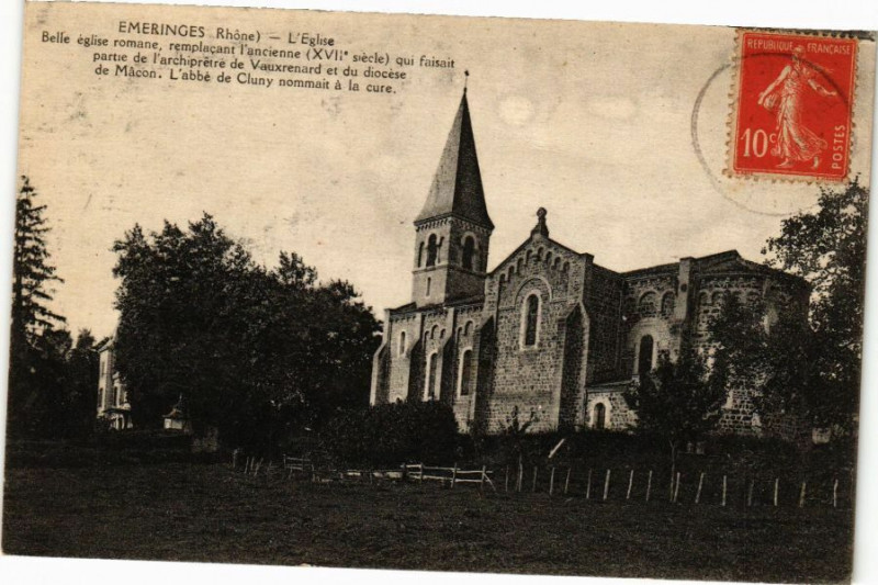Carte postale ancienne Emeringes-L'Eglise