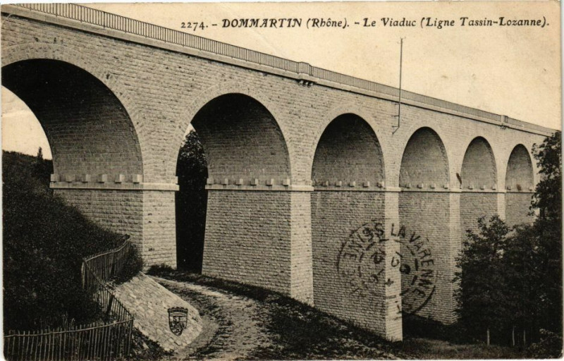Carte postale ancienne Dommartin-Le Viaduc à Dommartin