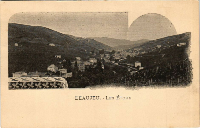 Carte postale ancienne Beaujeu-Les Etoux à Beaujeu