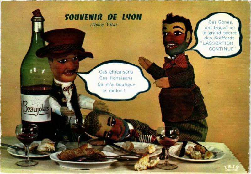 Carte postale ancienne Lyon-Apres le Machon à Lyon