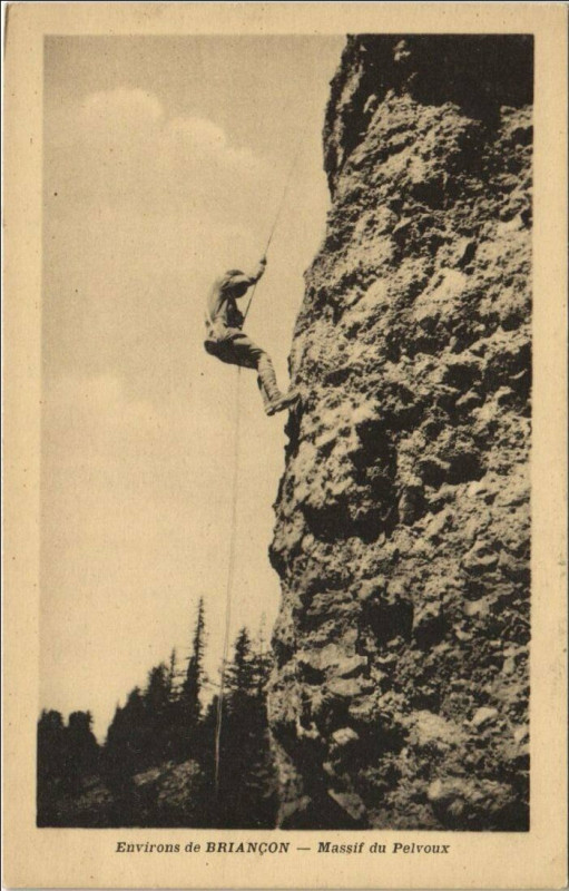 Carte postale ancienne Briancon Environs - Massif de Pelvoux