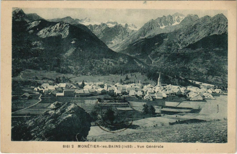 Carte postale ancienne Le Monetier-les-Bains Vue Generale
