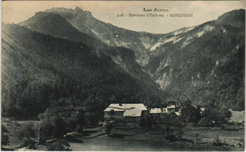 Carte postale ancienne Embrun Environs - Boscodon à Embrun