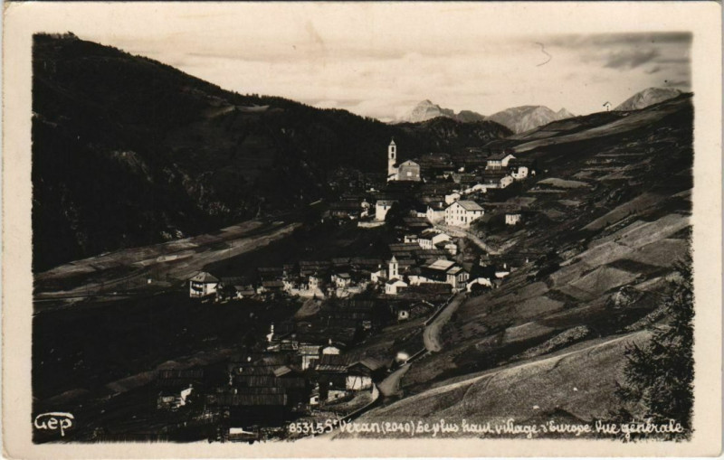 Carte postale ancienne Saint-Veran Vue Generale