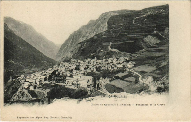 Carte postale ancienne La Grave Panorama à La Grave