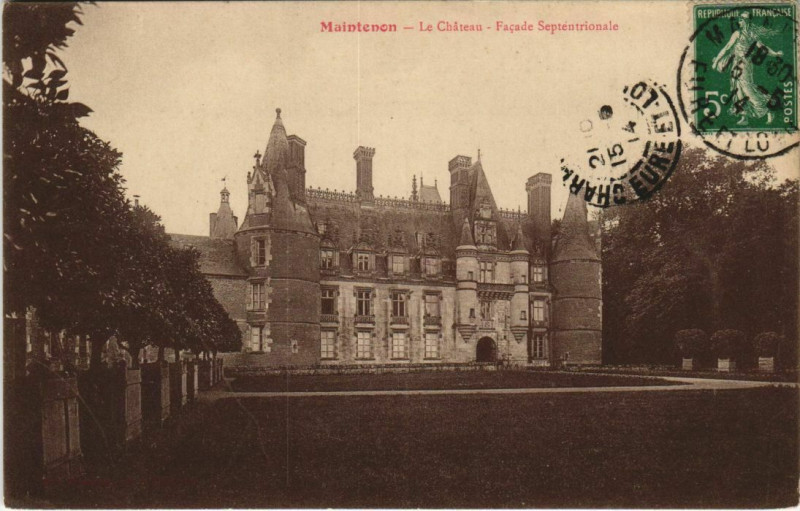 Carte postale ancienne Maintenon Le Chateau France à Maintenon
