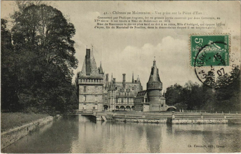 Carte postale ancienne Maintenon Le Chateau France à Maintenon