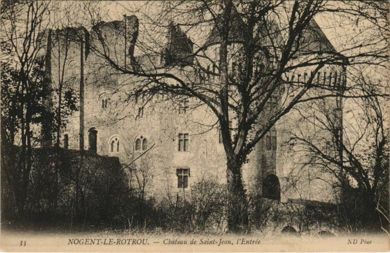 Carte postale ancienne Nogent sur Rontou Chateau Saint-Jean, entree France