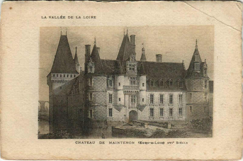 Carte postale ancienne Maintenon Le Chateau France à Maintenon