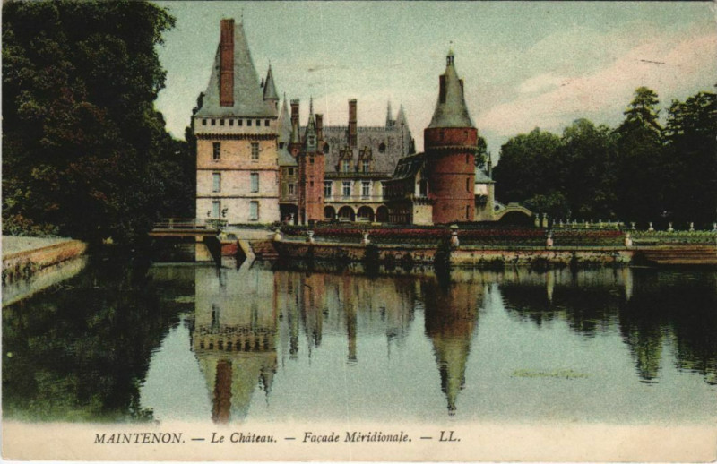 Carte postale ancienne Maintenon Le Chateau France à Maintenon