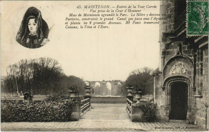 Carte postale ancienne Maintenon Entree de la Tour Carree France à Maintenon
