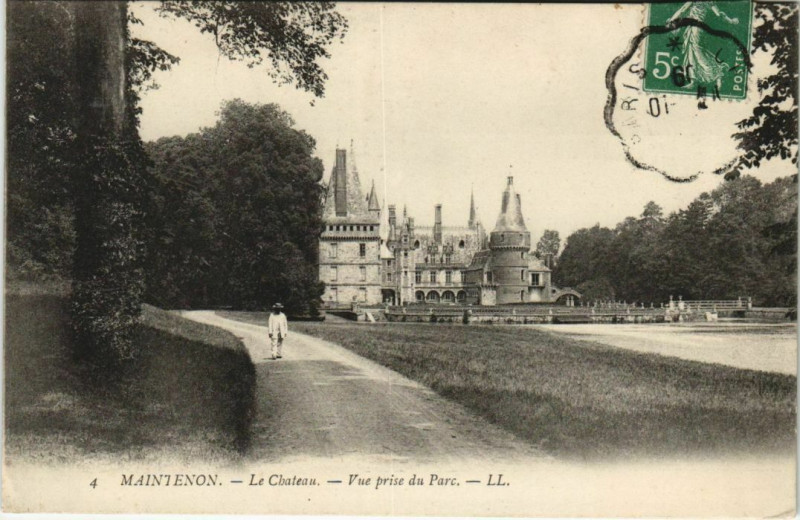 Carte postale ancienne Maintenon Le Chateau France à Maintenon