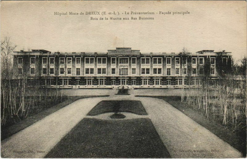Carte postale ancienne Dreux Hopital Mixte France à Dreux