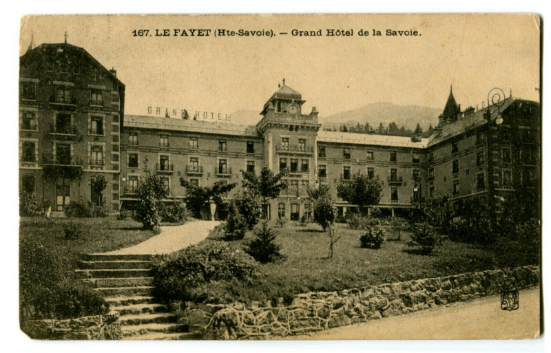 Carte postale ancienne Haute-Savoie Le Fayet Grand-Hôtel de la Savoie