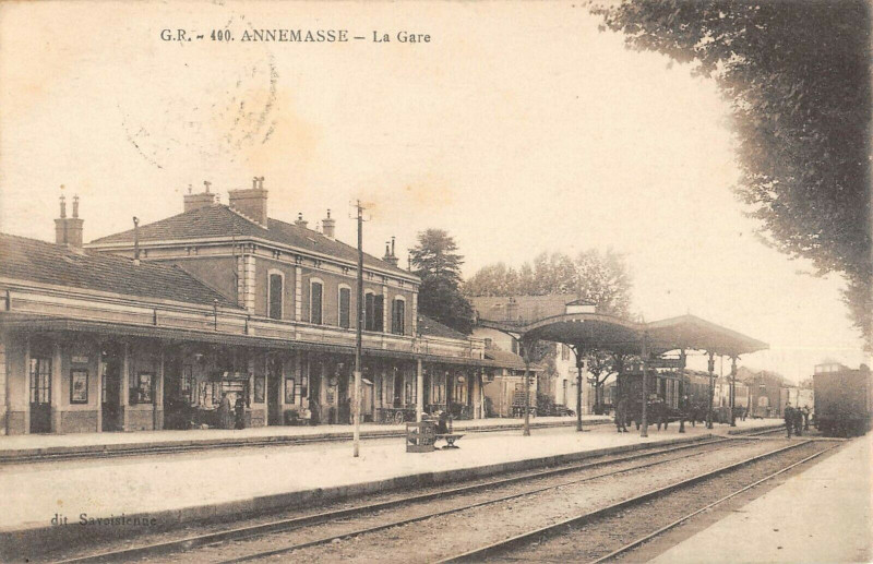 Carte postale ancienne Annemasse La Gare à Annemasse